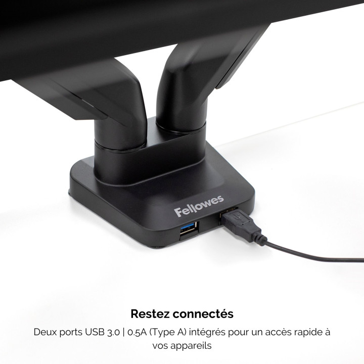 Fellowes Platinum Series Bras porte-écrans double — vue 4
