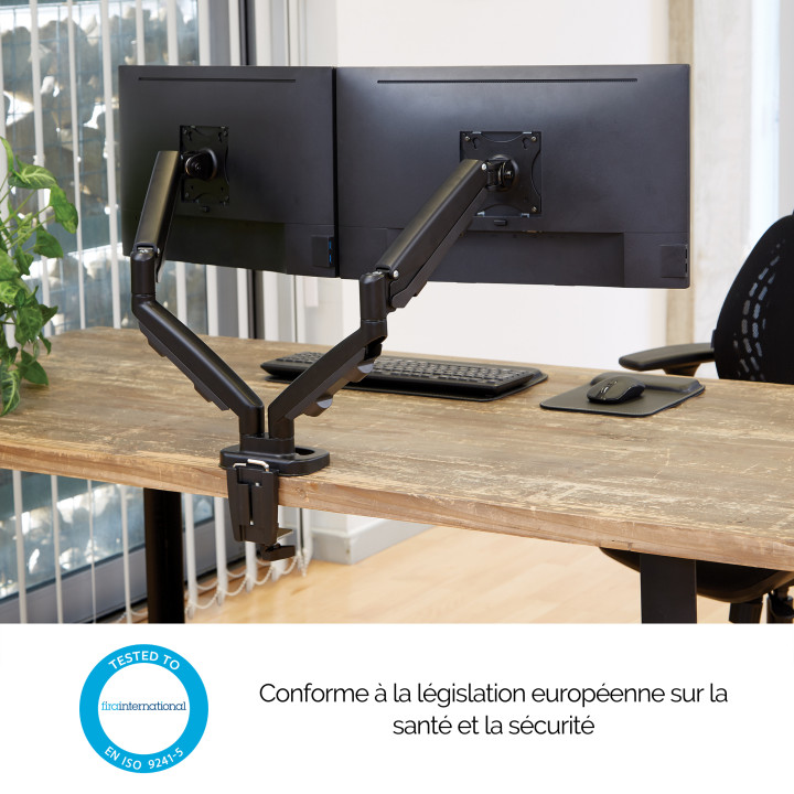 Fellowes Eppa Bras porte-écrans double - Noir — vue 4