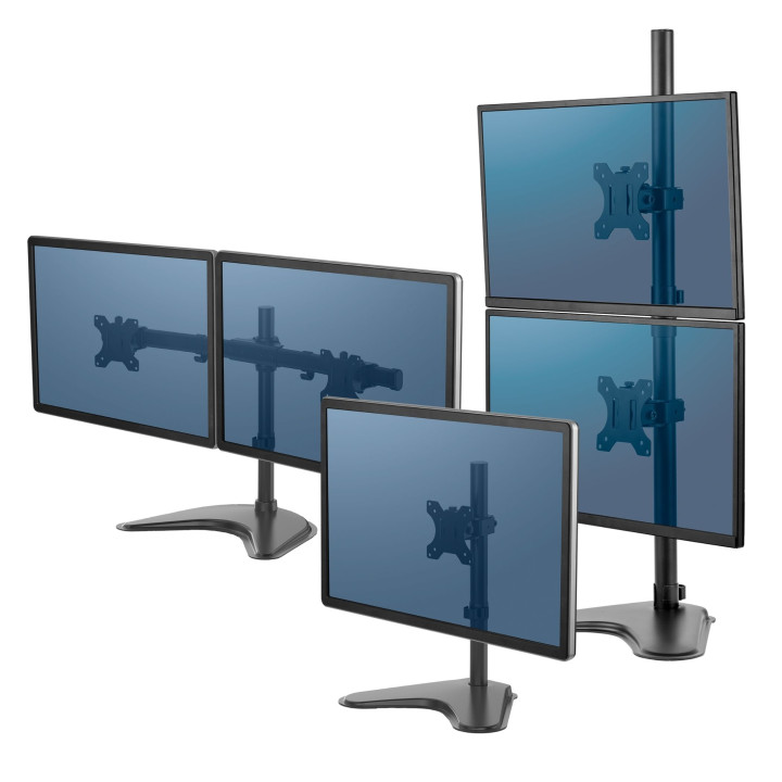 Fellowes Seasa Bras porte-écrans double vertical sur pied — vue 5