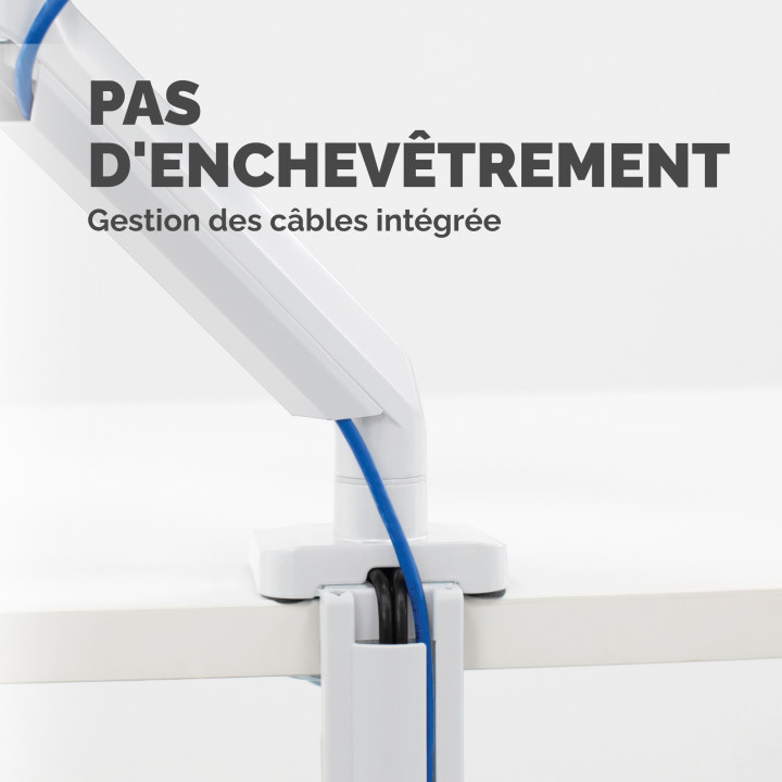 Fellowes Platinum Series Bras porte-écran simple - Blanc — vue 5