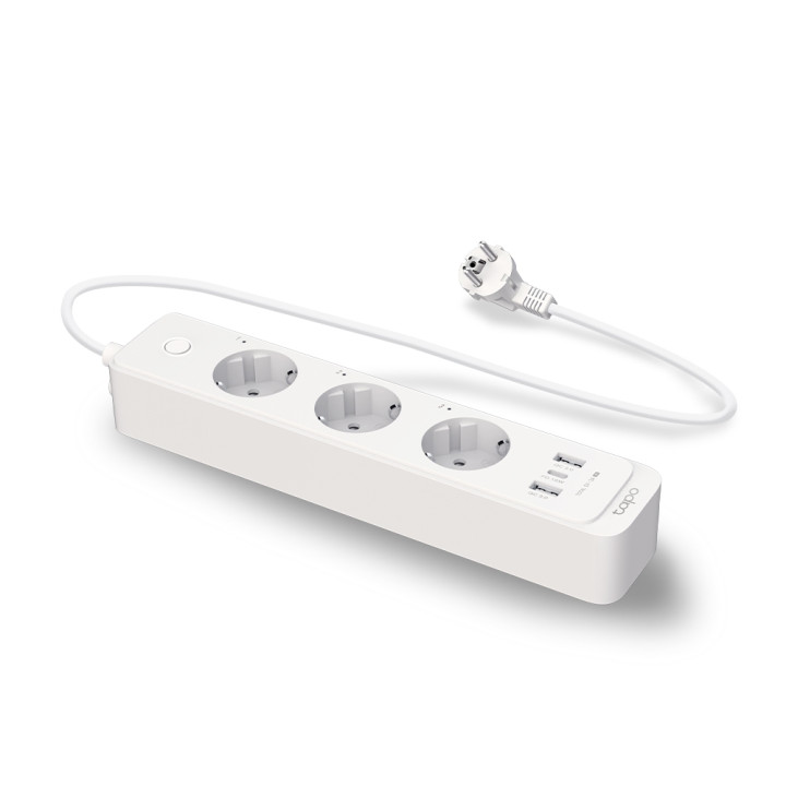 TP-Link Tapo P300 1,5 m 3 sortie(s) CA Blanc — vue 2