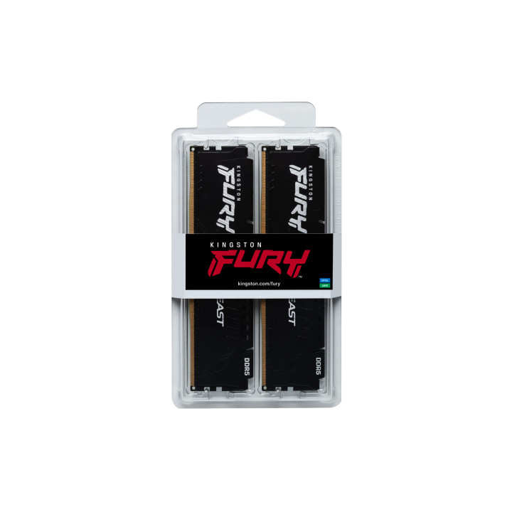 Kingston Technology FURY Beast 16 Go 6000 MT/s DDR5 CL36 DIMM (Kits de 2) Black EXPO — vue 5