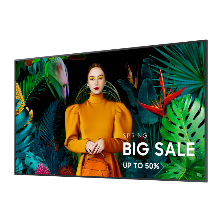 Samsung QB50C Écran plat de signalisation numérique 127 cm (50") LCD Wifi 350 cd/m² 4K Ultra HD Noir Intégré d — vue 3