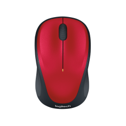 Logitech M235 — souris de bureau Rouge
