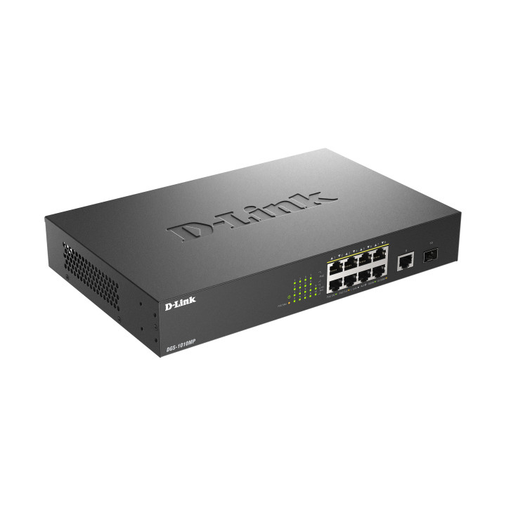 D-Link DGS-1010MP/E commutateur réseau Non-géré L2 Gigabit Ethernet (10/100/1000) Connexion Ethernet, supporta — vue 1