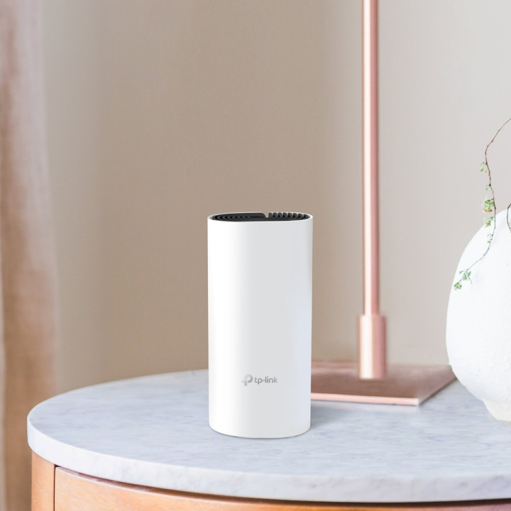 TP-Link Deco E4 (1-pack) Bi-bande (2,4 GHz / 5 GHz) Wi-Fi 5 (802.11ac) Blanc, Gris Interne — vue 4