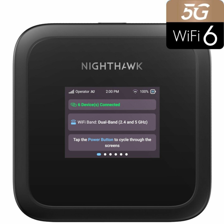 NETGEAR M3 routeur sans fil Bi-bande (2,4 GHz / 5 GHz) Noir — vue 1