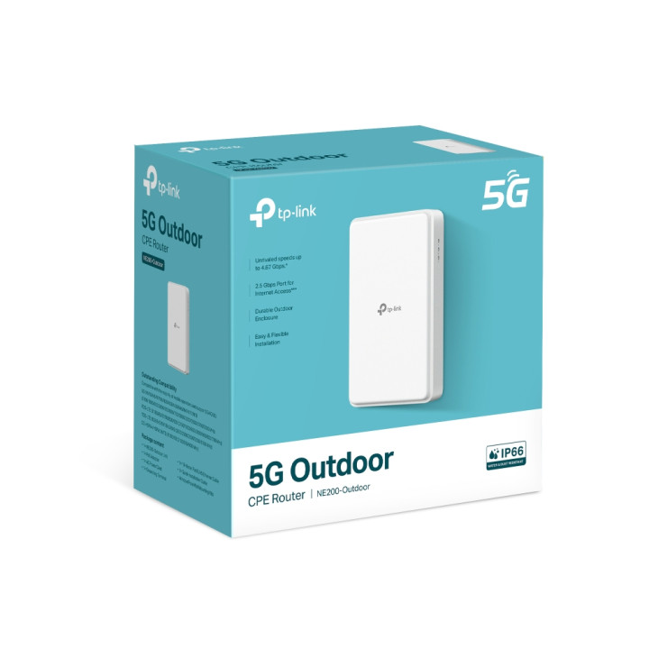 TP-Link 5G Outdoor Router Build-In 5G Modem 5G routeur sans fil 2.5 Gigabit Ethernet Blanc — vue 4