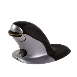Fellowes Souris verticale ambidextre Penguin 9894701 — Souris sans fil récepteur USB