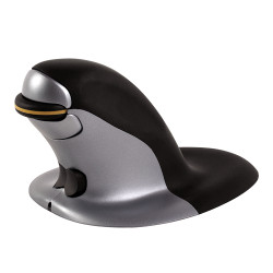Fellowes Souris verticale ambidextre Penguin 9894501 — Souris sans fil récepteur USB