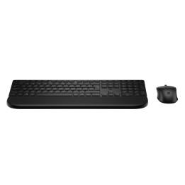 HP MultiDvcDuMdMSEKBCombowPR585C FR clavier Souris incluse maison/bureau RF sans fil + Bluetooth Noir — vue 1