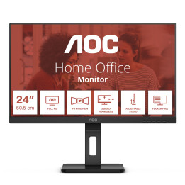 AOC 24E3QAF — Écran professionnel 23.8" Full HD IPS ergonomique