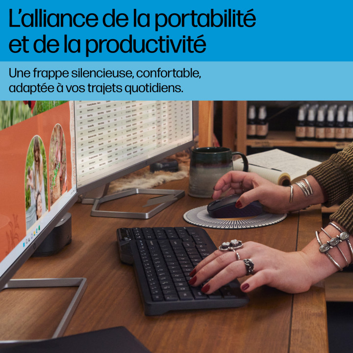 HP 475 Dual-Mode Wireless Keyboard — vue 4