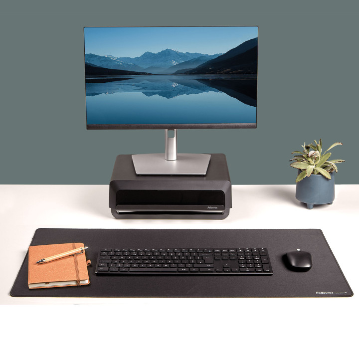 Fellowes Breyta sous-mains Tissu, Polyester, Caoutchouc Gris — vue 2