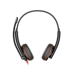 HP Poly Micro-casque Poly Blackwire 3225 stéréo USB-C + connexion 3,5 mm + adaptateur USB-C/A