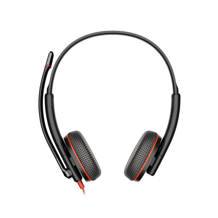 HP Poly Micro-casque Poly Blackwire 3225 stéréo USB-C + connexion 3,5 mm + adaptateur USB-C/A — vue 1