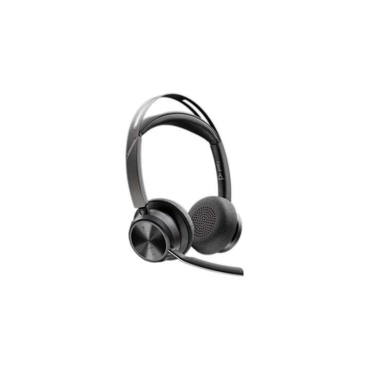 HP Poly Micro-casque Poly Voyager Focus 2 USB-C-C + adaptateur USB-C/A + base de chargement — vue 2