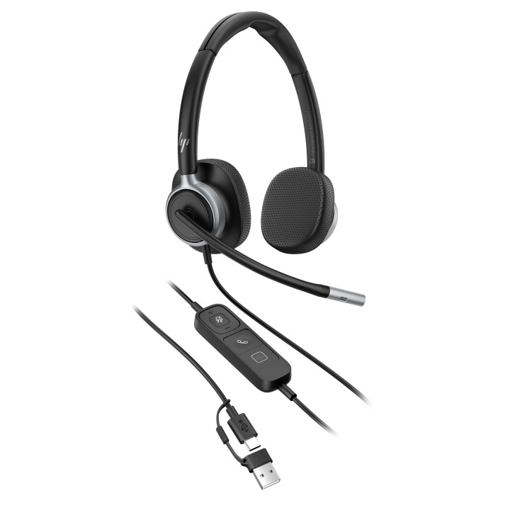 HP Poly Micro-casque filaire USB binaural Mission 625 — vue 3