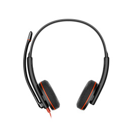 HP Poly Micro-casque stéréo USB-C Poly Blackwire 3220 + adaptateur USB-C/A (lot) — vue 1