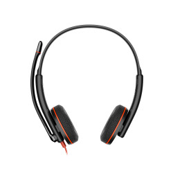 HP Poly Micro-casque stéréo USB-C Poly Blackwire 3220 + adaptateur USB-C/A (lot)