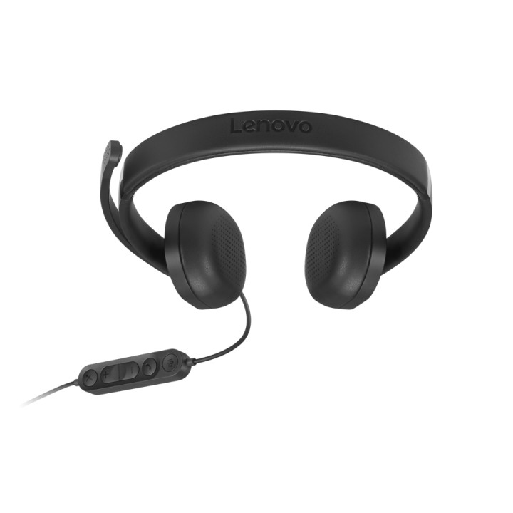 Lenovo VoIP Headset 5000 Casque Avec fil Arceau Bureau/Centre d'appels USB Type-C Noir — vue 4