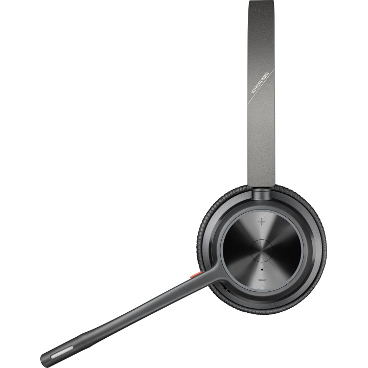 HP Poly Micro-casque stéréo USB-A Poly Voyager 4320 UC + adaptateur USB-A BT700 + base de chargement — vue 4