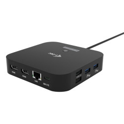 i-tec USB-C Dual HDMI Docking Station with Power Delivery — Station d'accueil USB-C, 2 écrans, charge 100 W