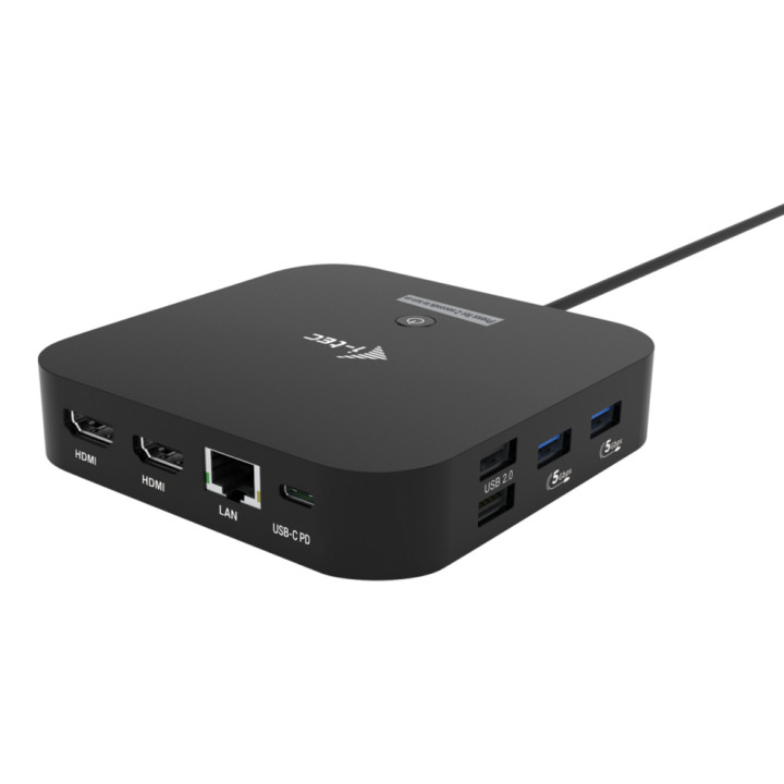 i-tec USB-C Dual HDMI Docking Station with Power Delivery 100 W — vue 1