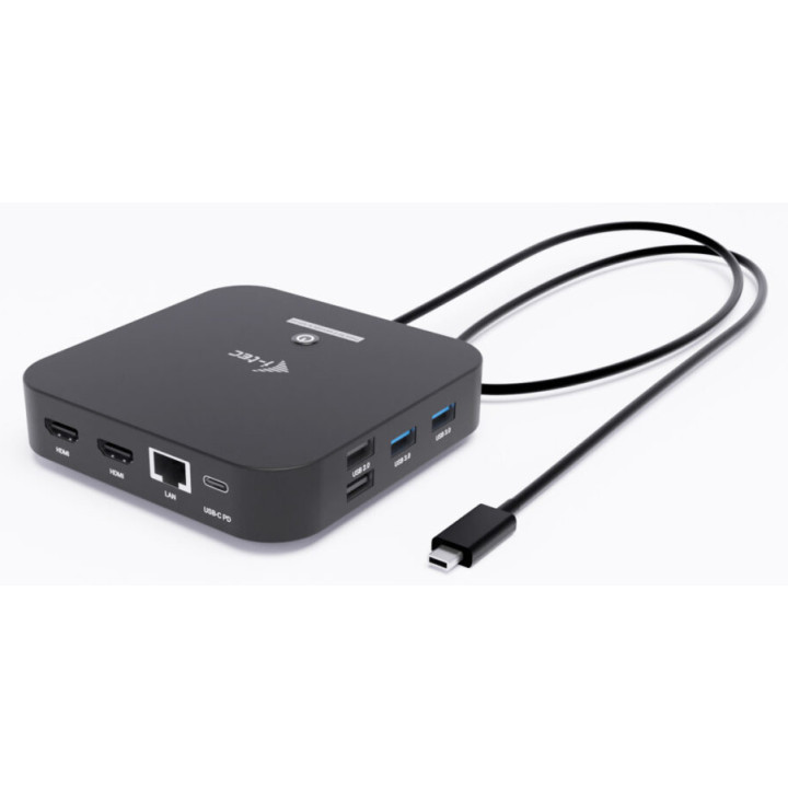i-tec USB-C Dual HDMI Docking Station with Power Delivery 100 W — vue 3