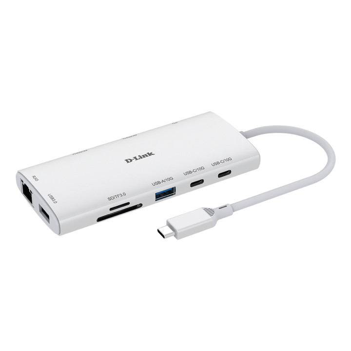 D-Link DUP-A01 hub & concentrateur USB 3.2 Gen 1 (3.1 Gen 1) Type-C 10000 Mbit/s Blanc — vue 2