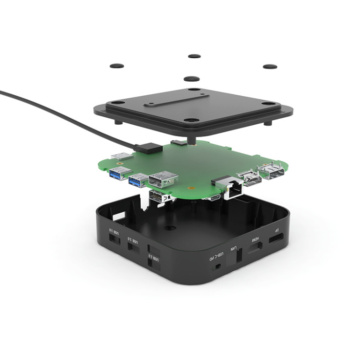 i-tec USB-C HDMI DP Docking Station with Power Delivery 100 W + Universal Charger 100 W — vue 4