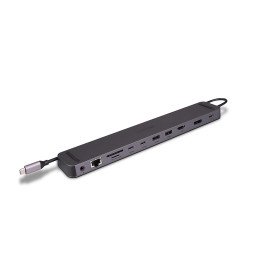 Lindy DST-Mini XT 810, Mini Docking Station USB-C pour Laptop pour un écran 8K ou deux écrans 4K60 et charge 1 — vue 1