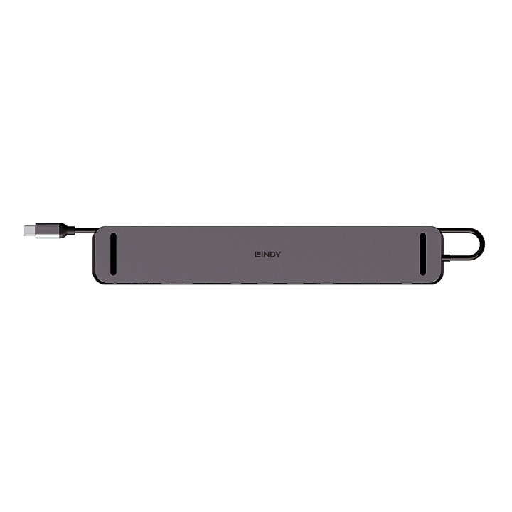 Lindy DST-Mini XT 810, Mini Docking Station USB-C pour Laptop pour un écran 8K ou deux écrans 4K60 et charge 1 — vue 3