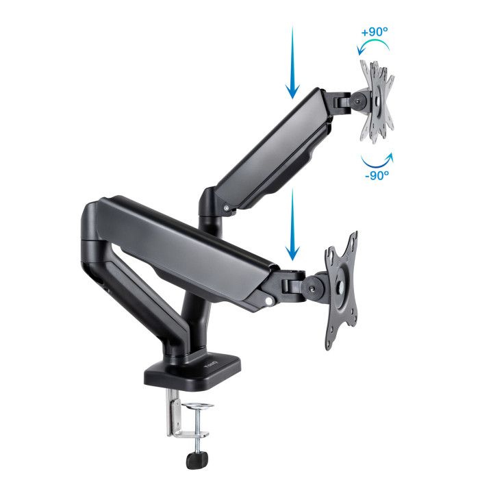 TooQ DB5132TNR-B support d'écran plat pour bureau 81,3 cm (32") Noir — vue 2