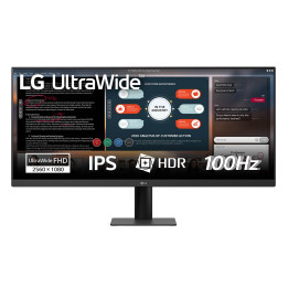LG 29U511A-B écran plat de PC 73,7 cm (29") 2560 x 1080 pixels WFHD LCD Noir — vue 1