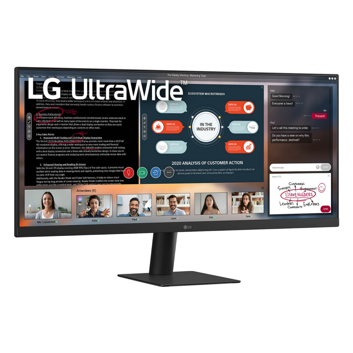 LG 29U511A-B écran plat de PC 73,7 cm (29") 2560 x 1080 pixels WFHD LCD Noir — vue 5