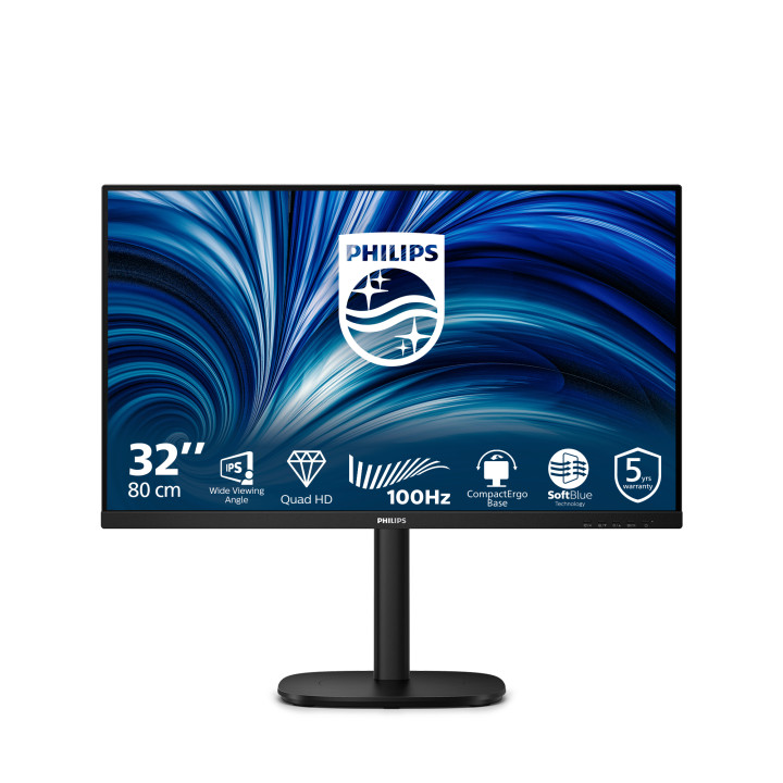 Philips 3000 series 32B2N3500/00 écran plat de PC 80 cm (31.5") 2560 x 1440 pixels Quad HD LCD Noir — vue 1