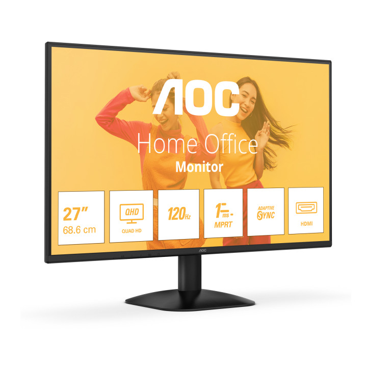 AOC B3 Q27B35S3 écran plat de PC 68,6 cm (27") 2560 x 1440 pixels Quad HD LED Noir — vue 2