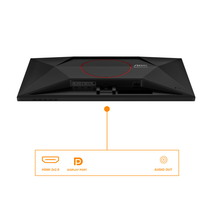 AOC G4 Q27G42XNE écran plat de PC 68,6 cm (27") 2560 x 1440 pixels Quad HD LED Noir, Rouge — vue 3