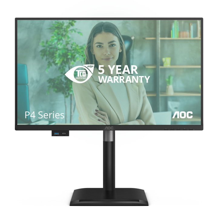 AOC 24P4CV écran plat de PC 60,5 cm (23.8") 1920 x 1080 pixels Full HD LED Noir — vue 5