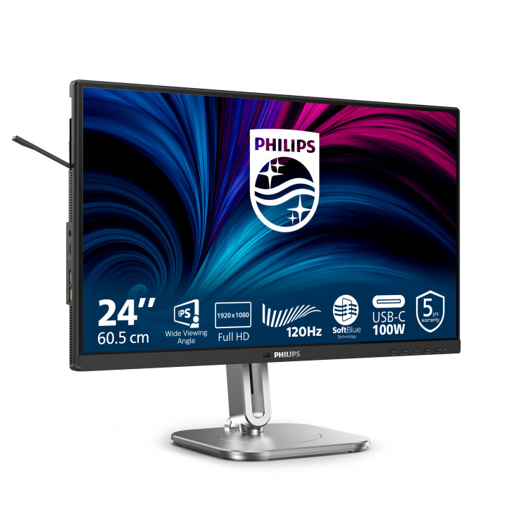 Philips 4000 series 24B2U4301/00 écran plat de PC 60,5 cm (23.8") 1920 x 1080 pixels Full HD LCD Gris — vue 2