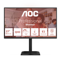 AOC E4 Q27E4U — Écran 27" Quad HD IPS 120 Hz
