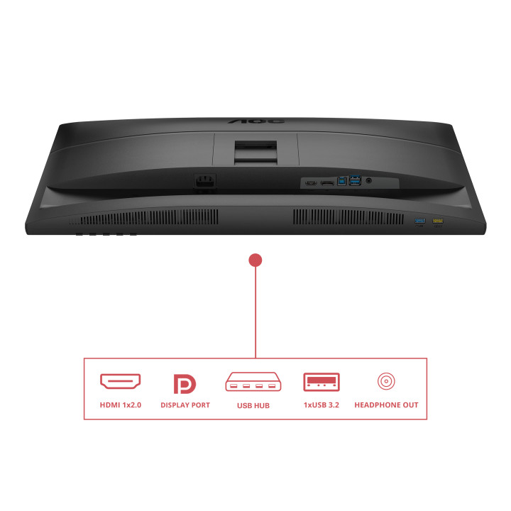 AOC E4 Q27E4U écran plat de PC 68,6 cm (27") 2560 x 1440 pixels Quad HD LED Noir — vue 4