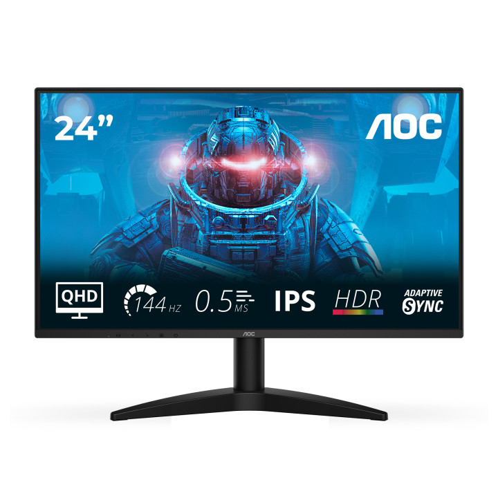 AOC B3 Q24B36X écran plat de PC 60,5 cm (23.8") 2560 x 1440 pixels Quad HD LED Noir — vue 1