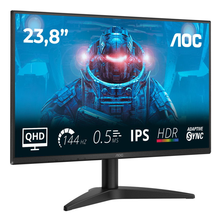 AOC B3 Q24B36X écran plat de PC 60,5 cm (23.8") 2560 x 1440 pixels Quad HD LED Noir — vue 2