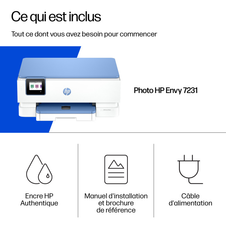 HP Envy 7231 Sans fil All-in-One Couleur Imprimante, Instant Ink — vue 4