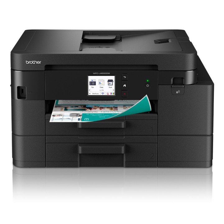 Brother MFC-J4550DW Imprimante jet d'encre multifonction 4-en-1 sans fil. Eligible au forfait EcoPro. — vue 1