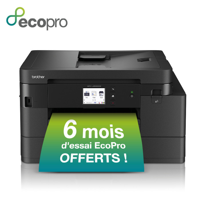 Brother MFC-J4550DW Imprimante jet d'encre multifonction 4-en-1 sans fil. Eligible au forfait EcoPro. — vue 2