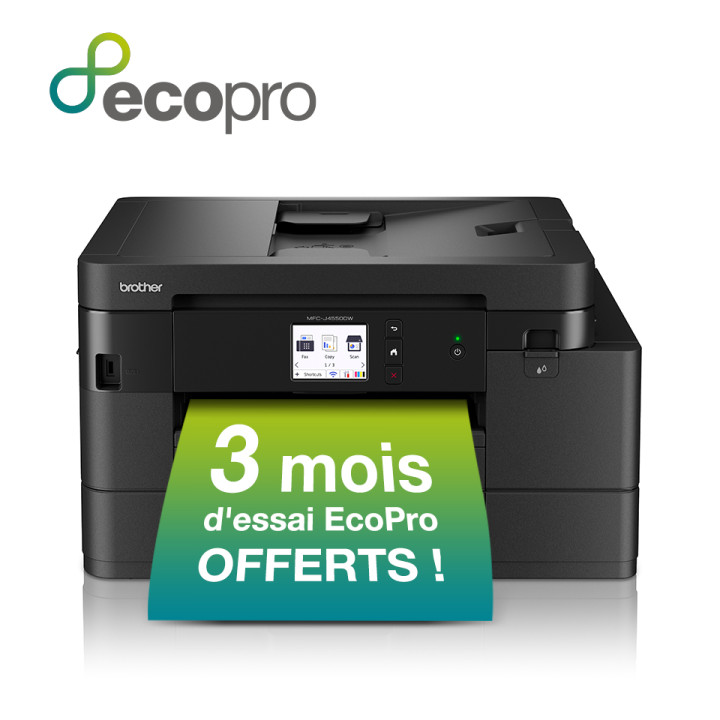 Brother MFC-J4550DW Imprimante jet d'encre multifonction 4-en-1 sans fil. Eligible au forfait EcoPro. — vue 3