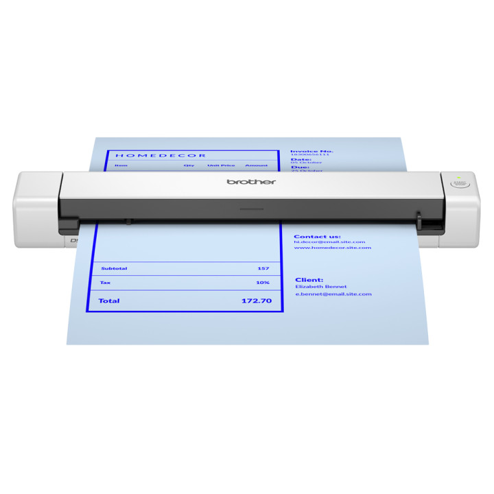 Brother DS-640E Scanner portable 600 x 600 DPI A4 Noir, Blanc — vue 1